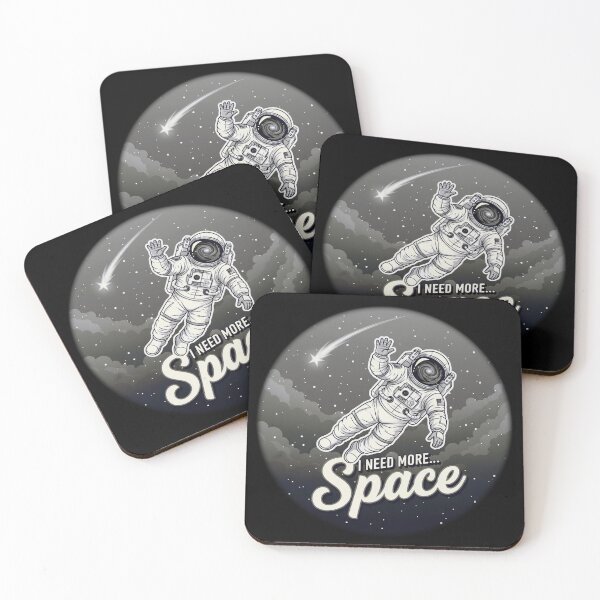 Item preview, I Need More Space Vintage Astronaut Floating In Galaxy Design designed and sold by PixelGrafiks.