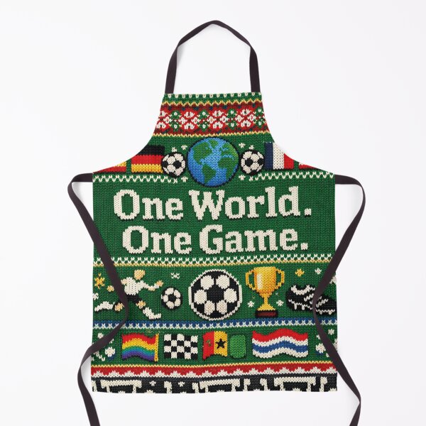 Item preview, One World One Game: Aesthetic Football Knitting Pattern Design designed and sold by Mauswohn.