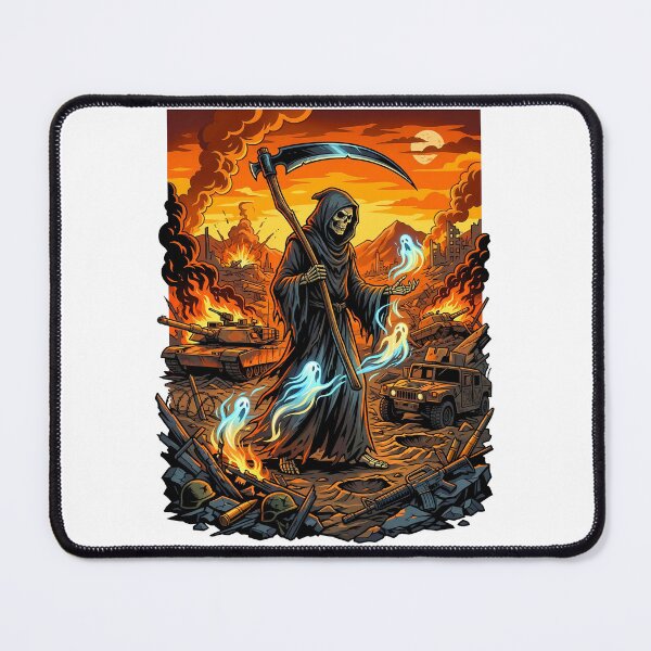 Item preview, Ominous Grim Reaper Reaping Souls After A Tank Battle designed and sold by Tong4130.