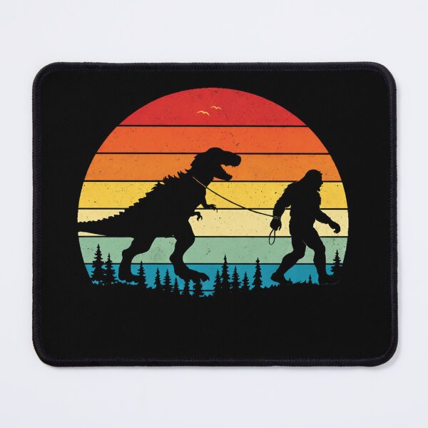 Item preview, Retro Bigfoot Walking T-Rex Dinosaur - Vintage Sunset designed and sold by PixelMarrero.