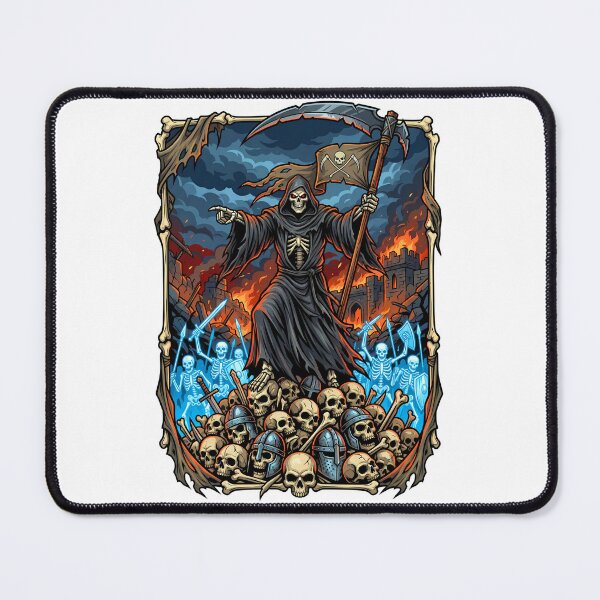 Item preview, Majestic Grim Reaper Commanding Defeated Nation Ruins In War designed and sold by Tong4130.