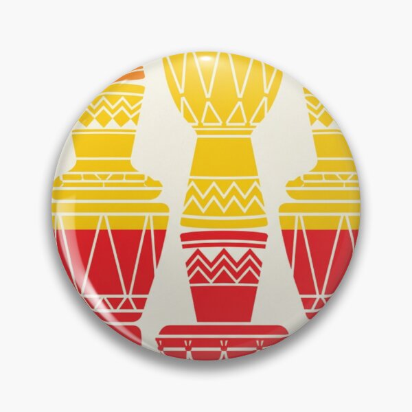 Item preview, Vibrant Stacked Djembe Drums African Rhythms Pattern designed and sold by DGtaLrtcom.