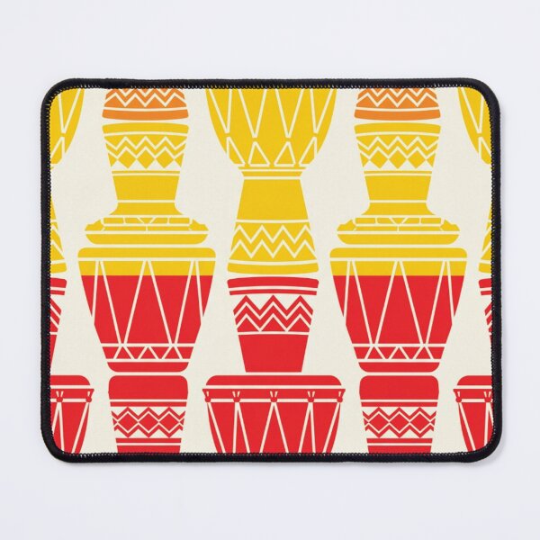 Item preview, Vibrant Stacked Djembe Drums African Rhythms Pattern designed and sold by DGtaLrtcom.