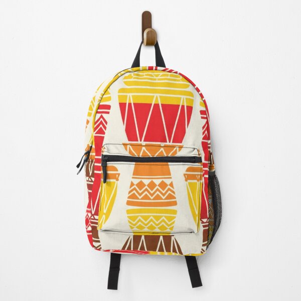 Item preview, Vibrant Stacked Djembe Drums African Rhythms Pattern designed and sold by DGtaLrtcom.