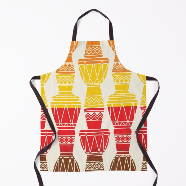Item preview, Vibrant Stacked Djembe Drums African Rhythms Pattern designed and sold by DGtaLrtcom.