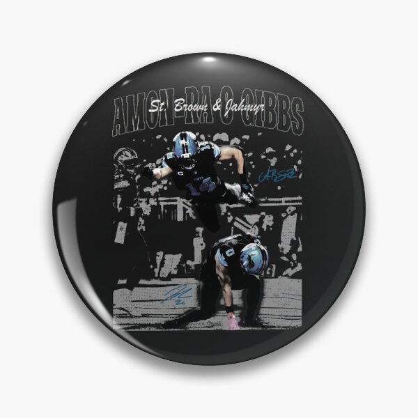 Item preview, Amon Ra St Brown Jahmyr Gibbs Detroit Football designed and sold by MohamedJawadBar.