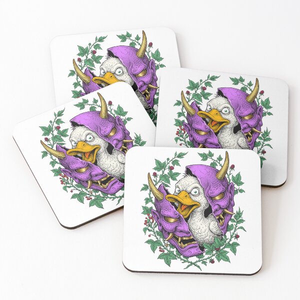 Item preview, A duck in a Yokai mask designed and sold by krabbaraban.