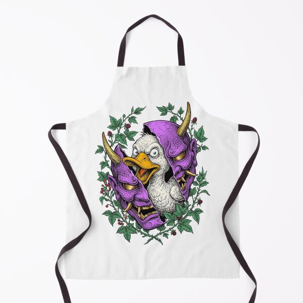 Item preview, A duck in a Yokai mask designed and sold by krabbaraban.