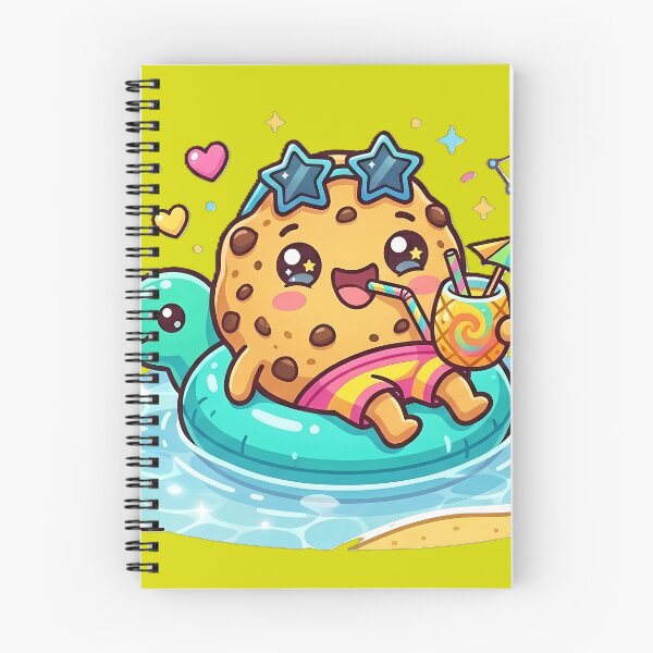 Item preview, Kawaii Cookie Beach Party - Pool Float Fun & Tropical Juice Cheers designed and sold by PawsyVibe.