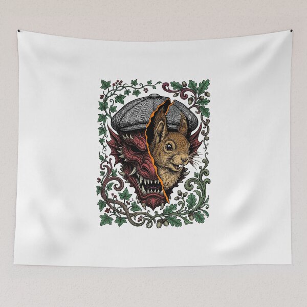 Item preview, The squirrel in the Dragon Mask designed and sold by krabbaraban.