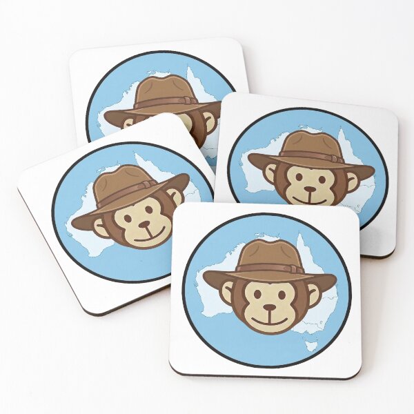 Item preview, Australia – Outback Hat – Travel Monkey – Circle Badge Design designed and sold by MyMonkeyMerch.