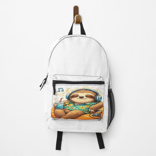 Item preview, Chill Sloth With Headphones  designed and sold by DinsignStudio.