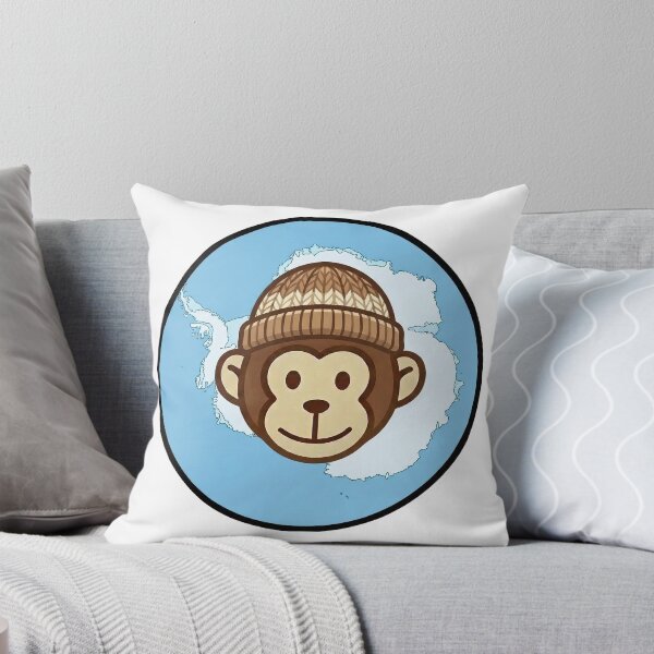 Item preview, Antarctica – Explorer Beanie - Travel Monkey – Circle Badge Design designed and sold by MyMonkeyMerch.