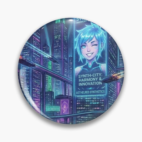 Item preview, Cyberpunk Synth-City Metropolis: Futuristic Neon Night City with Flying Cars designed and sold by ResonateUK.