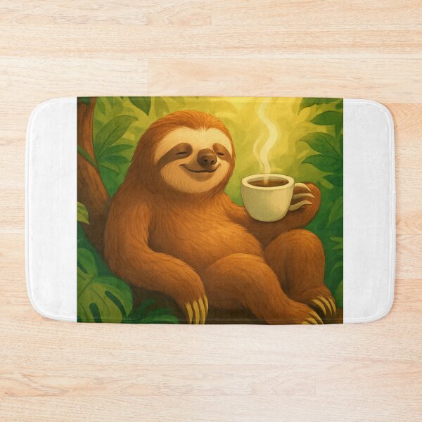 Item preview, Coffee Time Sloth – Cute & Funny Gifts for Coffee Lovers designed and sold by GIFTSHOPRED.