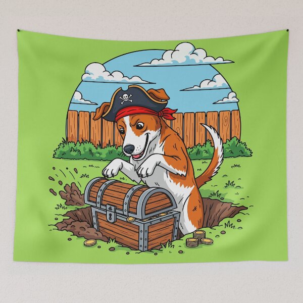 Item preview, Pirate Dog Treasure designed and sold by SillyPawsStudio.