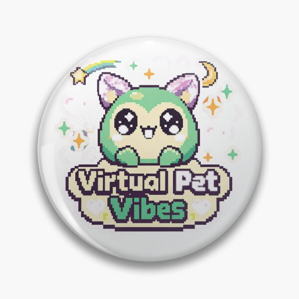 Item preview, Virtual Pet Vibes - Retro Tamagotchi Pixel Art Sticker, Y2K Aesthetic designed and sold by Chaotic-Treasures.