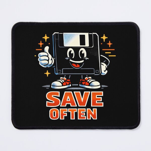 Item preview, Save Often Vintage Computing 90s Nostalgia designed and sold by SplashTastic.