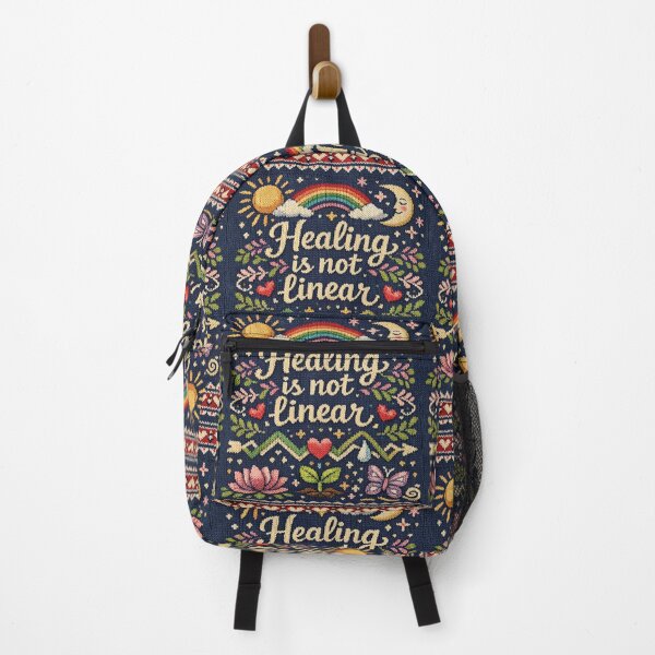 Item preview, Healing is not linear: Aesthetic positivity knitting pattern design designed and sold by Mauswohn.