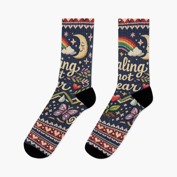 Item preview, Healing is not linear: Aesthetic positivity knitting pattern design designed and sold by Mauswohn.