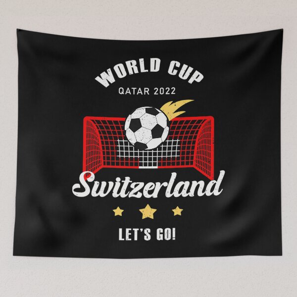 Item preview, Switzerland Flag World Cup Qatar 2022 designed and sold by COCONATTAN.