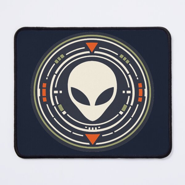 Item preview, Alien Tech Emblem – Futuristic UFO Signal Interface | Sci-Fi Alien Head Symbol designed and sold by JonelCrafts.