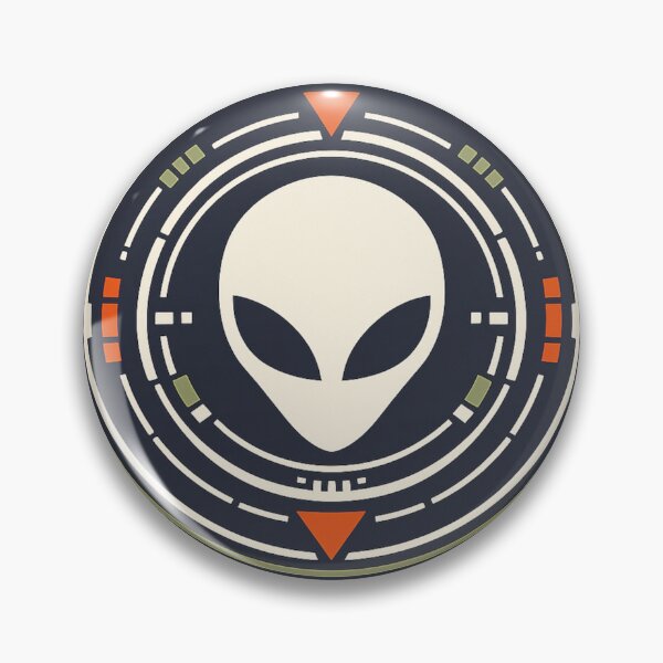 Item preview, Alien Tech Emblem – Futuristic UFO Signal Interface | Sci-Fi Alien Head Symbol designed and sold by JonelCrafts.