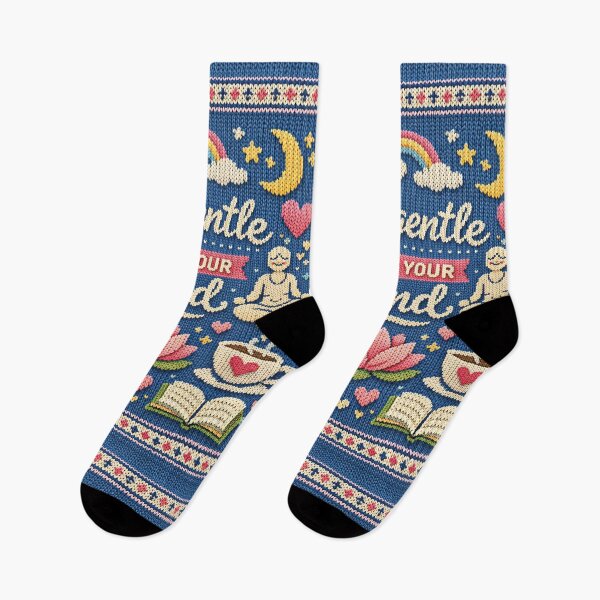 Item preview, Be gentle with your mind: Aesthetic mindfulness knitwear design designed and sold by Mauswohn.