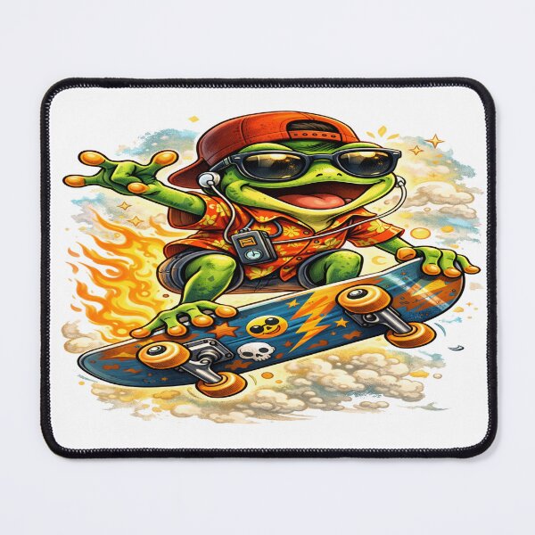 Item preview, Cool Skate Frog designed and sold by DinsignStudio.