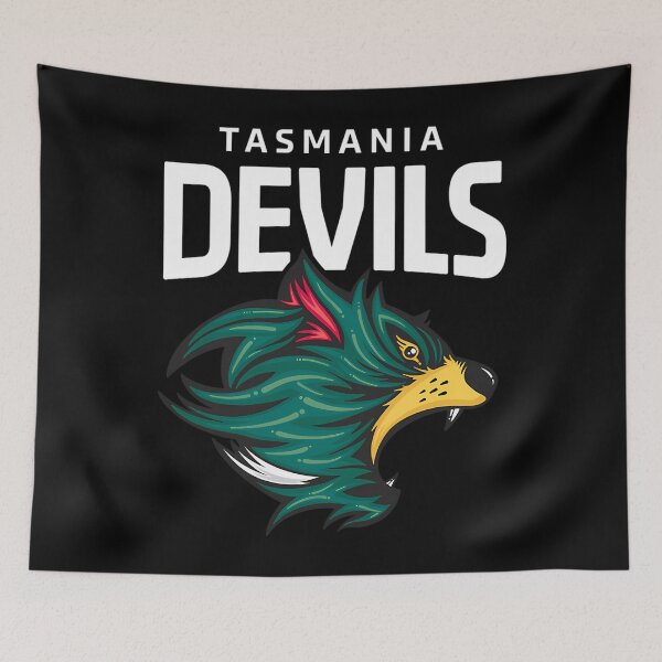 Item preview, Tasmania Devils Football Club White Lettering designed and sold by COCONATTAN.