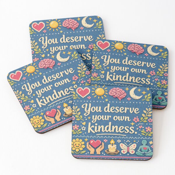 Item preview, You deserve your own kindness: Aesthetic mindfulness knitwear design designed and sold by Mauswohn.