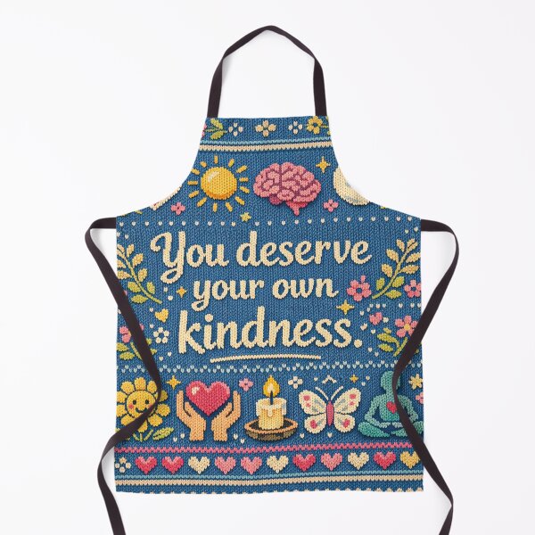 Item preview, You deserve your own kindness: Aesthetic mindfulness knitwear design designed and sold by Mauswohn.