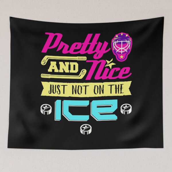Item preview, Girls Hockey Pretty And Nice Just Not On The Ice designed and sold by Grafeetee.