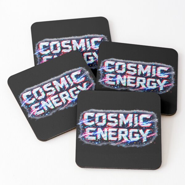 Item preview, COSMIC ENERGY - Cyberpunk Glitch Typography Neon Design designed and sold by MKreative Studio.