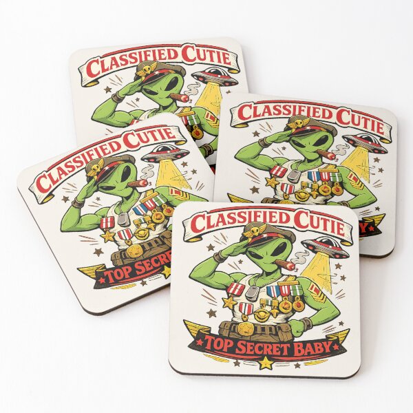 Item preview, Classified Cutie Alien – Top Secret Baby UFO Funny Military Alien T-Shirt designed and sold by JonelCrafts.