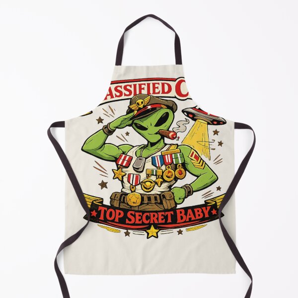 Item preview, Classified Cutie Alien – Top Secret Baby UFO Funny Military Alien T-Shirt designed and sold by JonelCrafts.