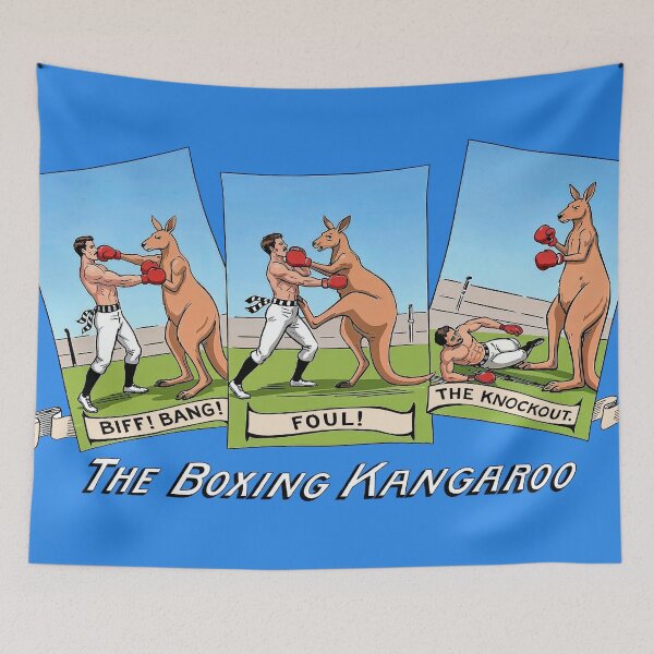 Item preview, The Boxing Kangaroo designed and sold by Corinne Alexa Jackson.