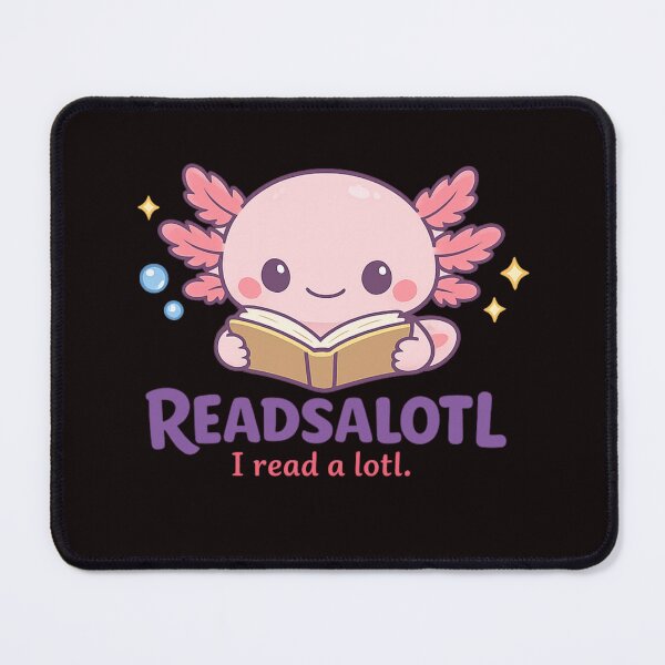 Item preview, Readsalotl – Cute Axolotl Reading Book | Funny Book Lover Axolotl Design designed and sold by FrameFlow.