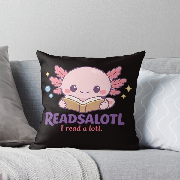 Item preview, Readsalotl – Cute Axolotl Reading Book | Funny Book Lover Axolotl Design designed and sold by FrameFlow.