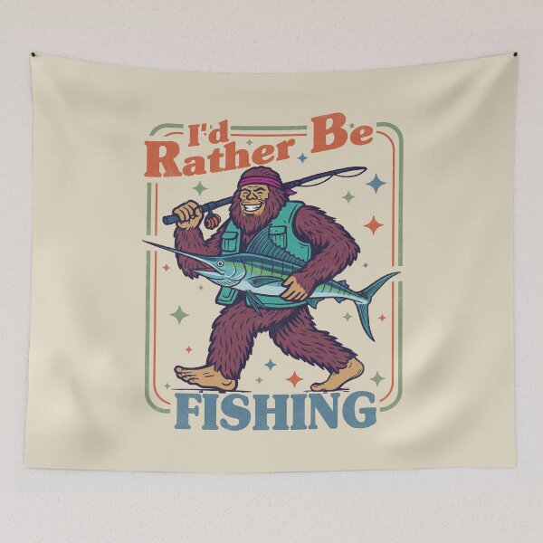 Item preview, Bigfoot I'd Rather Be Fishing. #3 designed and sold by EunsooLee.