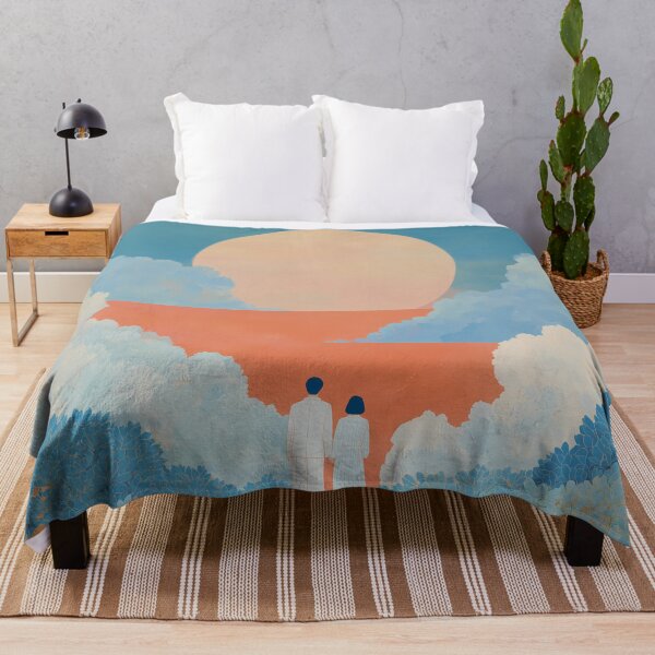 Item preview, You & Me Against the World – Romantic Dreamscape Illustration designed and sold by BobaBunny76.