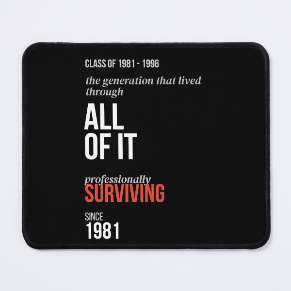 Item preview, "Millennials Professionally Surviving Since 1981 — Dark designed and sold by VocalThreads.