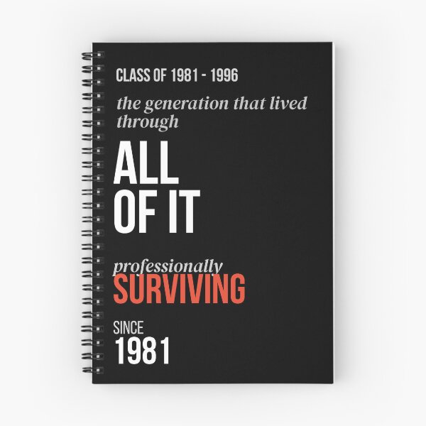 Item preview, "Millennials Professionally Surviving Since 1981 — Dark designed and sold by VocalThreads.