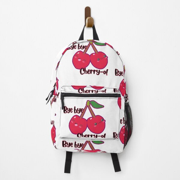 Item preview, Bye Bye Cherry-ry-o Cute Twin Cherries Pun designed and sold by The-Melon-Cart.