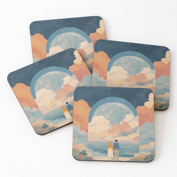 Item preview, Copy of  You & Me Against the World – Romantic Dreamscape Illustration designed and sold by BobaBunny76.