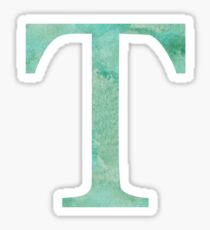 Emerald Watercolor Τ Sticker