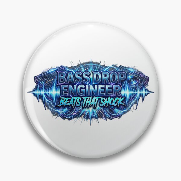 Item preview, Bass Drop Engineer: Beats That Shock – Neon DJ Console Logo designed and sold by RDproject.