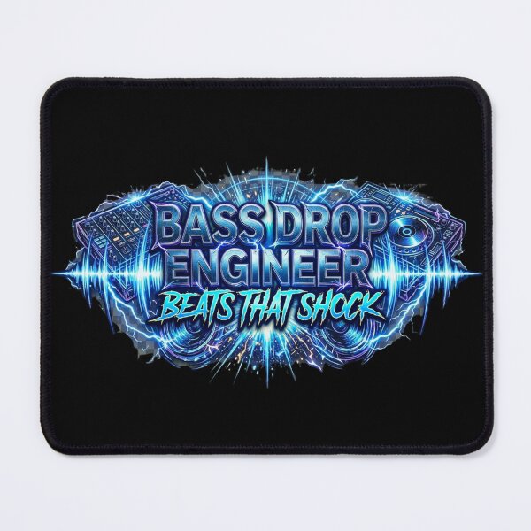 Item preview, Bass Drop Engineer: Beats That Shock – Neon DJ Console Logo designed and sold by RDproject.