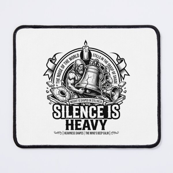 Item preview, Silence Is Heavy - Stoic Mindfulness & Strength designed and sold by MotionBanana Art.