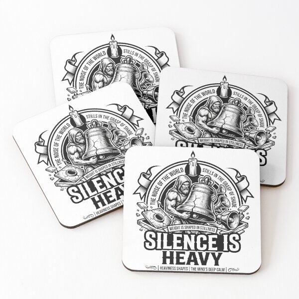 Item preview, Silence Is Heavy - Stoic Mindfulness & Strength designed and sold by MotionBanana Art.